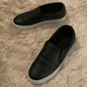 Black slip on shoes
